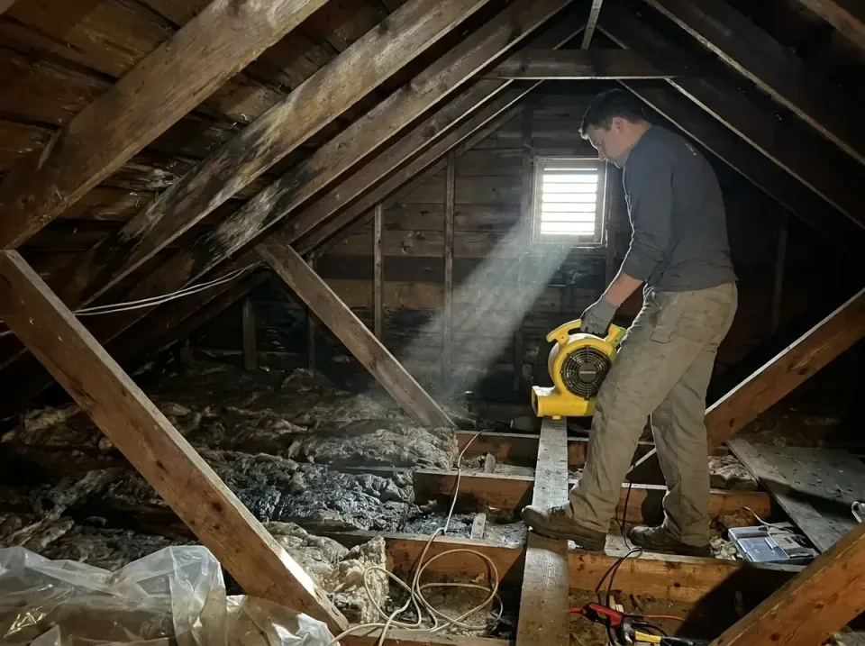 attic-water-damage-drying-proc-007 — frequently asked questions, Emergency Water Extraction & 24/7 Flood Response in Mounds…